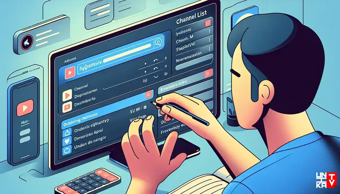 Passo a passo para adicionar listas de canais