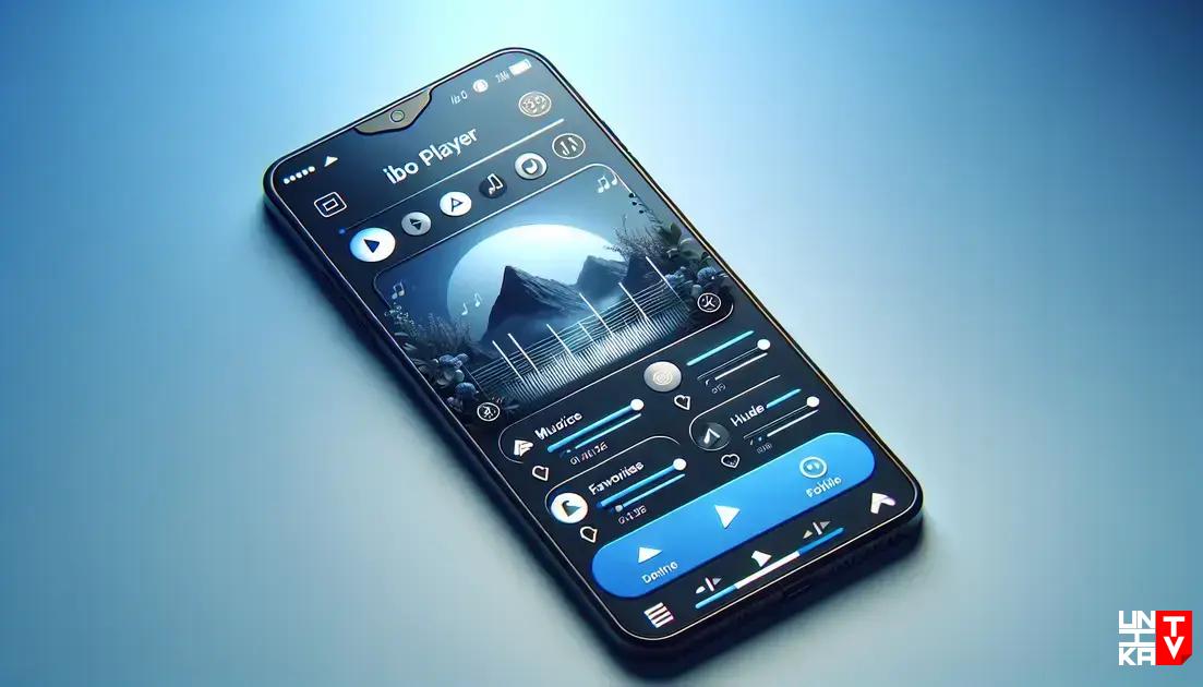 layout do aplicativo IBO Player e suas funcionalidades